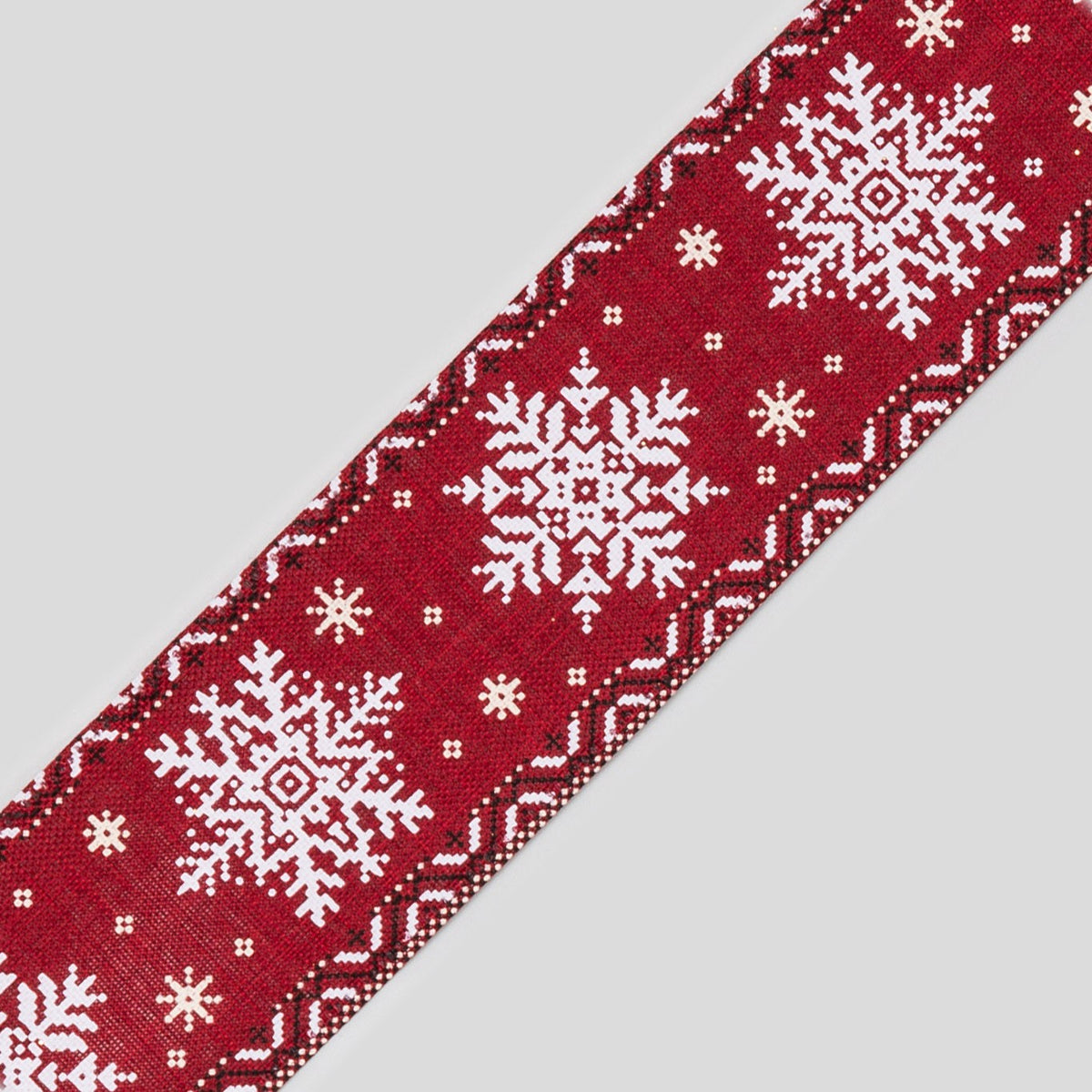 Discover the Red White Snowflake Ribbon (63mm x 9.1m) at Bristow Direct