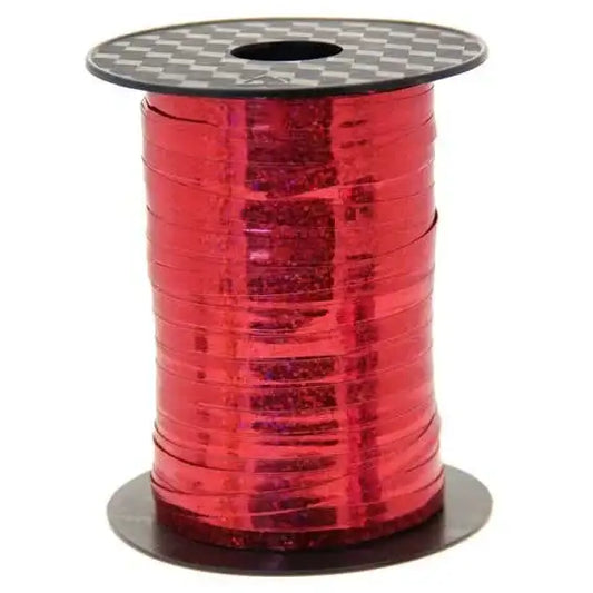 Red Holographic Curling