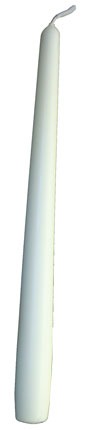 White taper candle for home décor and gift occasions