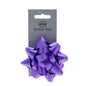 Purple galaxy gift bow on card, perfect for present wrapping and party decorations