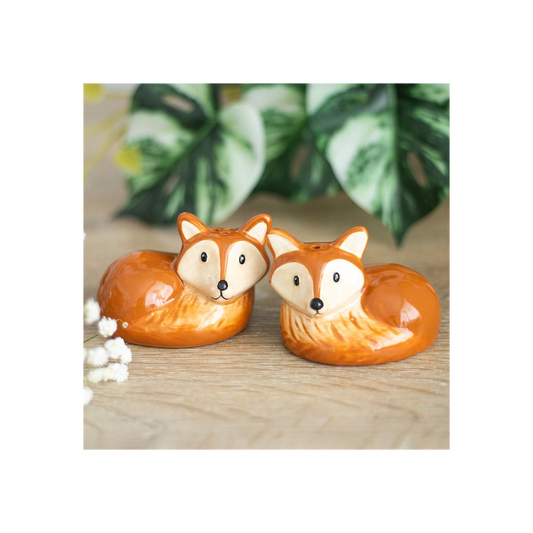 Fox Salt and Pepper Shakers