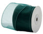 Hunter Green Chiffon Ribbon 70mm