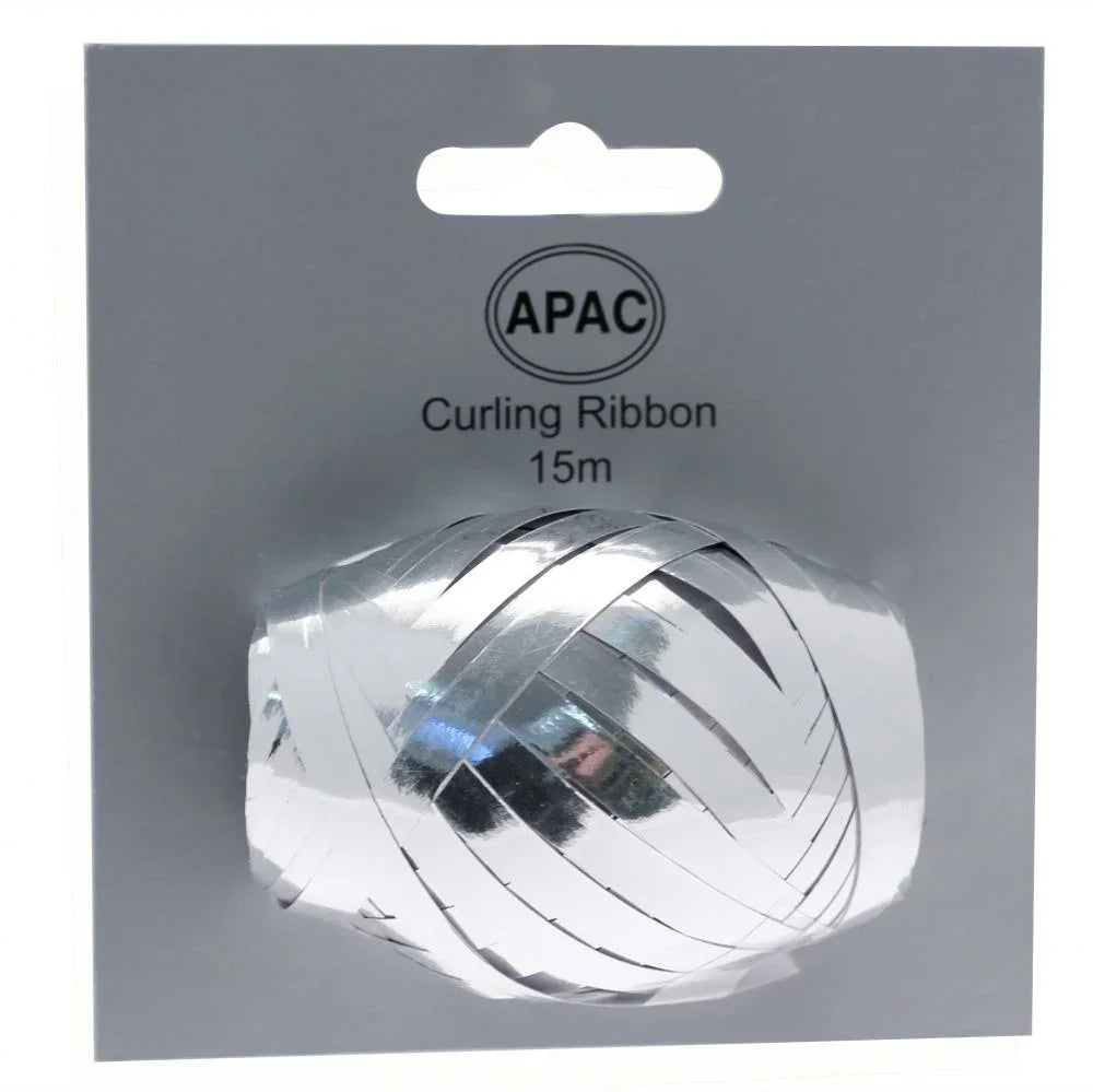 Metallic Silver Ribbon Cop on Header