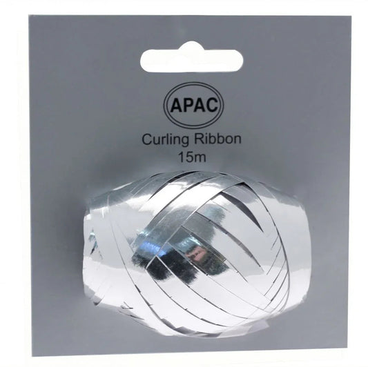 Metallic Silver Ribbon Cop on Header