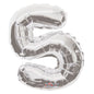 Silver Number 5 Balloon (14 inch)