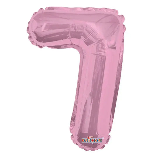 Light Pink Number 7 Balloon (14 Inch)