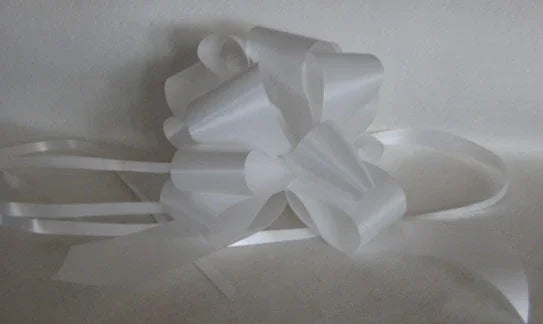 White Pull Bow 50mm