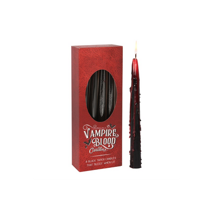 Set of 8 Vampire Blood Taper Candles