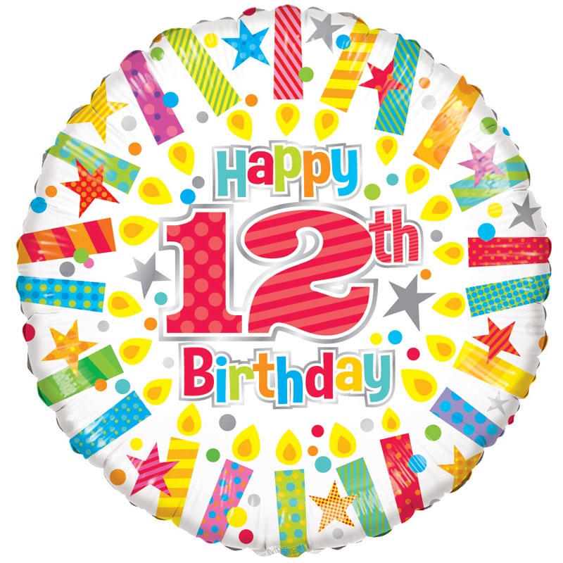 Discover the 12th Birthday Radiant Candle Foil Balloon at Bristow Direct
