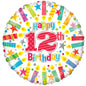Discover the 12th Birthday Radiant Candle Foil Balloon at Bristow Direct