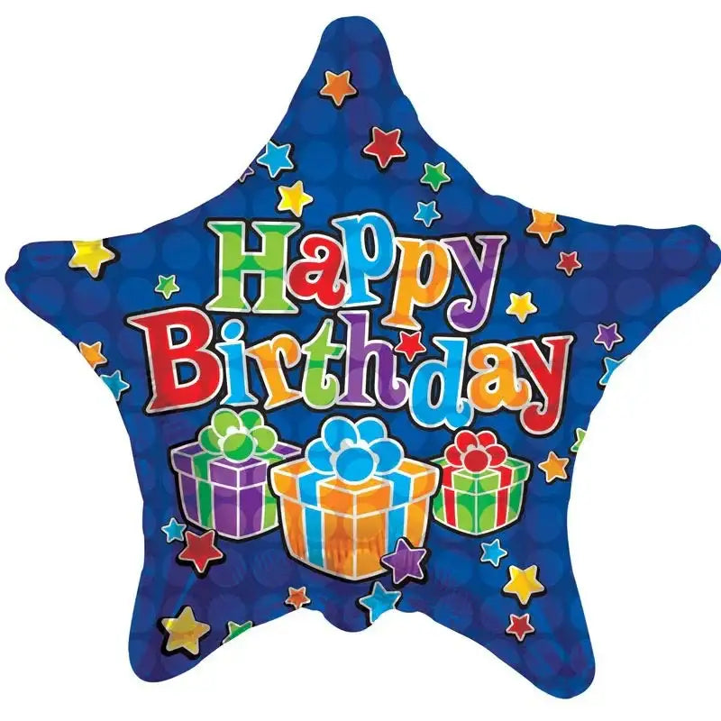 Blue Star Parcels Foil Balloon