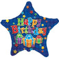 Blue Star Parcels Foil Balloon