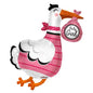 Pink stork baby girl balloon for baby shower decorations or newborn celebration