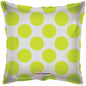 Lime Green Polka Dots Clear View Balloon
