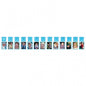 1st Birthday Blue Glitter Photo Garland