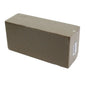 Solid gray ceramic brick for home décor or crafting projects, minimalist design with barcode label