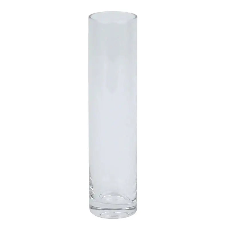 Clear glass cylinder vase for flowers, home décor, or gifts – sleek and modern design