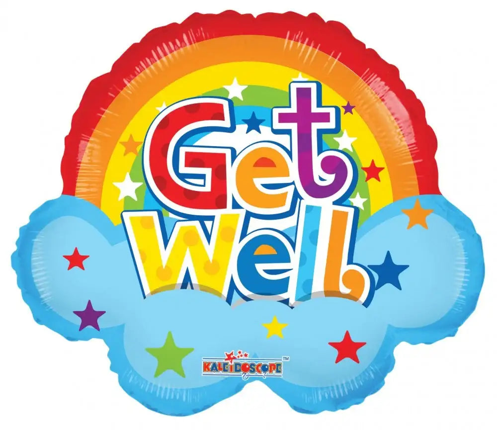 18 Inch Get Well Rainbow Get Well Shape