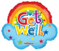 18 Inch Get Well Rainbow Get Well Shape