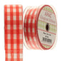Red Large Gingham Ribbon 38mm