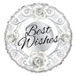 Just Married Silver Roses Balloon
