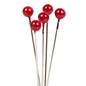 Red 4cm Pearl Headed Pins