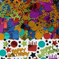 Dots  Stripes &amp; Happy Birthday Confetti