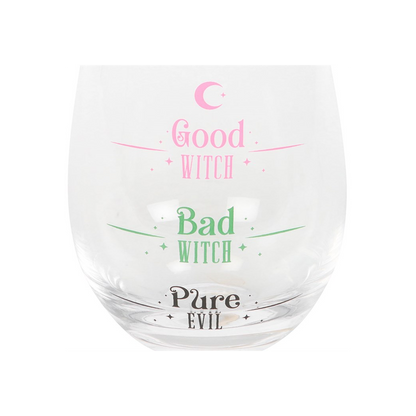 Good Witch, Bad Witch Stemless Glass