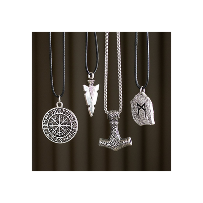 Vegvisir Viking Compass Viking Cord Necklace