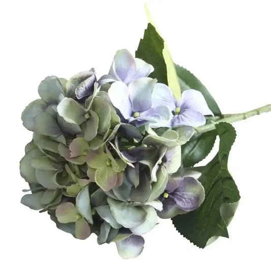 26Inch Single Hydrangea Green and Purple