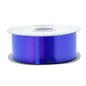 Shiny blue iridescent ribbon spool for gift wrapping and home décor accents