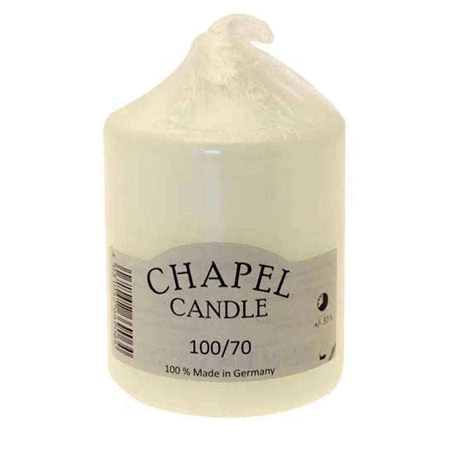 Chapel Candle 100/70, 100% Made in Germany, ideal for home décor and gifting