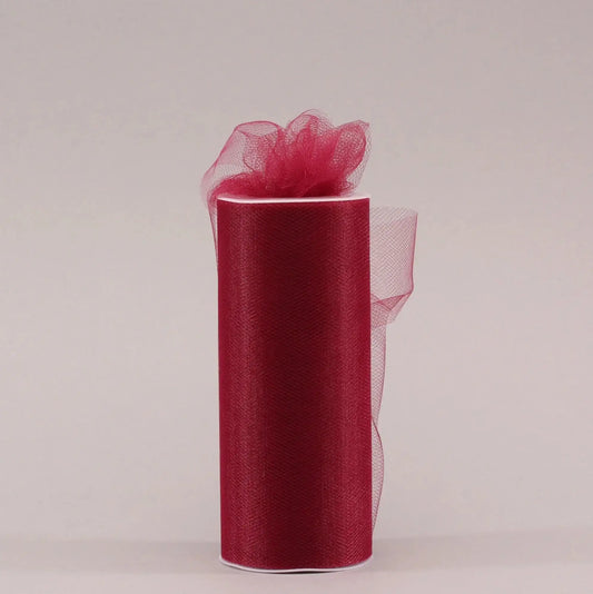 Burgundy Tulle 15cm x 23m