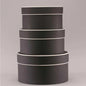 Black Round Hat Boxes Set of 3