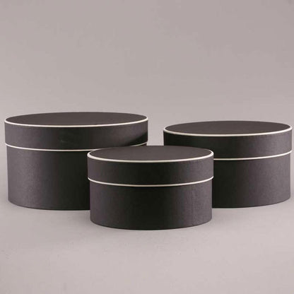 Discover the Black Round Hat Boxes (3) at Bristow Direct
