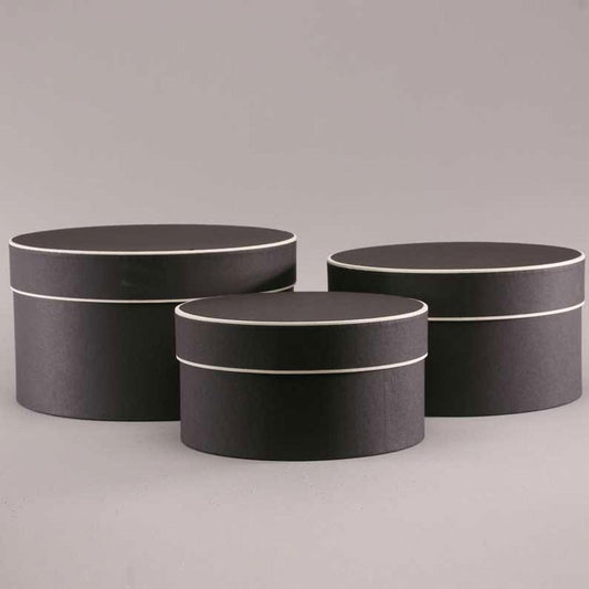 Discover the Black Round Hat Boxes (3) at Bristow Direct