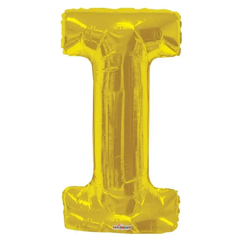 34 Inch Gold Letter I Balloon