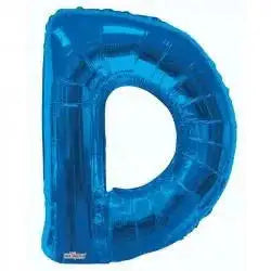 34 Inch Letter Balloon - D - Blue
