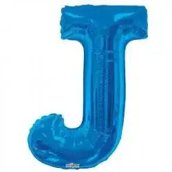 34 Inch  Letter Balloon -  J - Blue