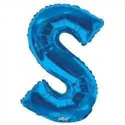 34  Inch  Letter Balloon -  S - Blue