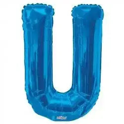 34  Inch  Letter Balloon -  U - Blue