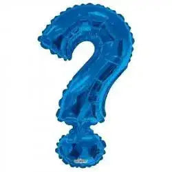 34  Inch  Letter Balloon -  Questionmark? - Blue