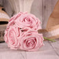 Bunch of 5 Baby Pink Foam Open Tea Rose