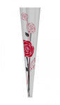 Red &amp; Black Roses Sleeves 14cm