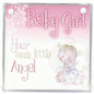 Pretty as a picture - 'Baby Girl' Acrylic frame and card