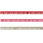 Keep calm &amp; craft on - hot pink grosgrain ribbon 10mm x 20m