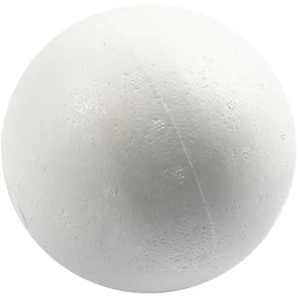 White foam craft ball for DIY home décor and gift projects, perfect for creative celebrations
