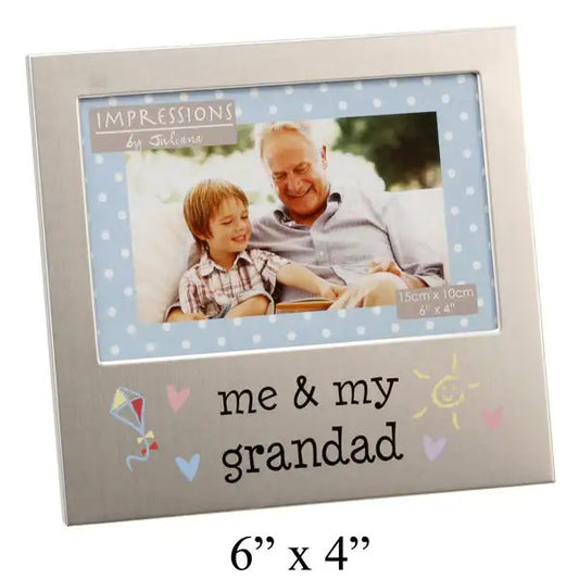 Juliana Aluminium Photo Frame 4'' x 6'' - Me and My Grandad