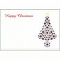 Christmas Message Card - Bauble Tree
