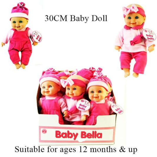 Baby Doll 30cm By Atoz Toys (2 Assorted Designs) - Bristow Direct 